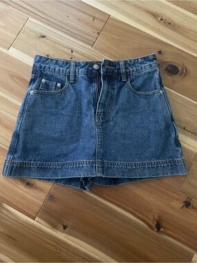 Princess Polly Light Blue Denim Mini Skort